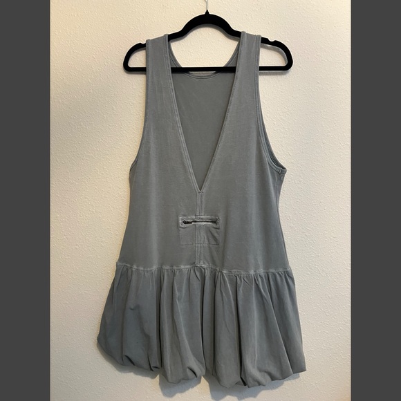 #396 NWT Free People Hot Shot Bubble Dress Top in Summer Storm - Picture 3 of 5